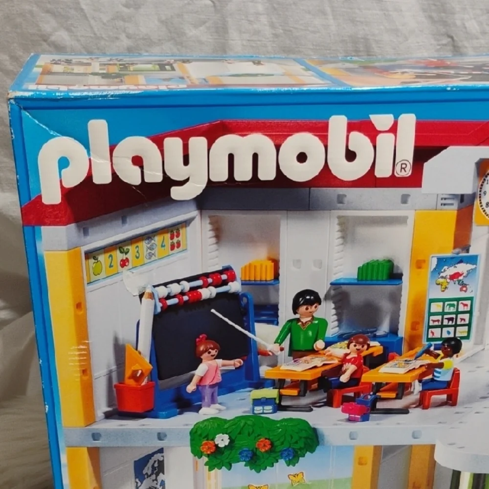 #203)Playmobil 5923 491pcs City School Building Blocks Set Vintage Creative Play